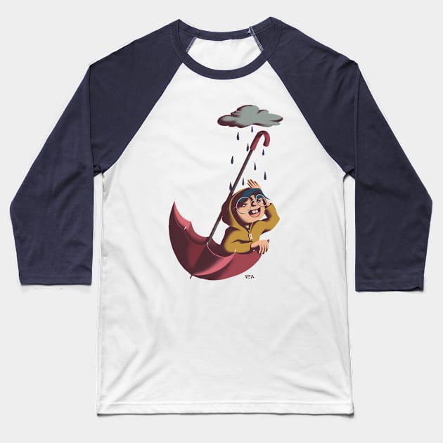 Joyful Baseball T-Shirt by vero.e.a